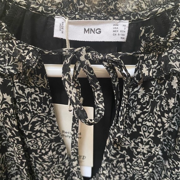 Mango Grace Abstract Ruffled Mini Dress - Picture 11 of 13